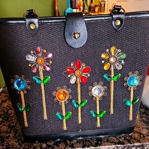 Enid Collins Les Fleurs Vintage Bag